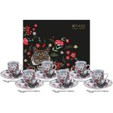 Tokyo Design Studio | Espresso Set Magical Tiger 80 ml wit kopjes & mokken porselein servies koken & tafelen | NADUVI outlet