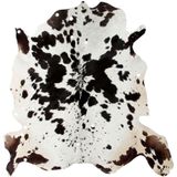 Forte Collection | Vloerkleed Elona textiel zwart 165x135x0.8 cm rechthoekige vloerkleden | NADUVI