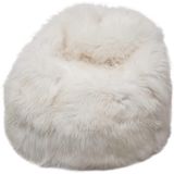Heima Living | Zitzak Supersoft katoen zwart 50 cm poefs | NADUVI