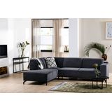 Cozyhouse | Hoekbank Hudson links textiel grijs 272x83x210 cm hoekbanken | NADUVI