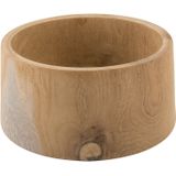 D&M Deco | Fruitschaal Dark diameter 25.5 cm x hoogte 12 cm naturel fruitschalen hout servies koken & tafelen | NADUVI outlet