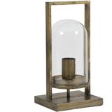 Light & Living | Tafellamp Jelle lengte 17 cm x breedte 14 cm x hoogte 32.5 cm bronskleurig tafellampen metaal binnenverlichting | NADUVI outlet
