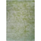 More99 | Vloerkleed Luxury viscose groen 80.00x150.00x1.30 cm rechthoekige vloerkleden | NADUVI