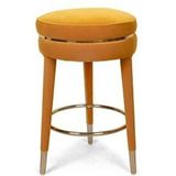 Bold Monkey | Barkruk I am not a macaron fluweel geel 41x41x67 cm barkrukken | NADUVI