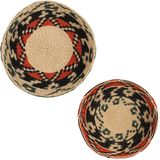 Mica Decorations | Set van 2 wandkleden Mystic diameter 41 cm x hoogte 4.5 cm lichtbruin wandkleden papier wanddecoratie | NADUVI outlet