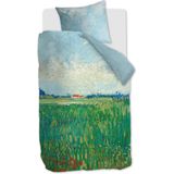 Beddinghouse x Van Gogh Museum Field with Poppies dekbedovertrek - Eenpersoons - 140x200/220 - Groen