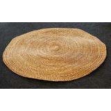 Fair & Fine | Vloerkleed Sevia waterhyacinth naturel 150x150 cm ronde vloerkleden | NADUVI