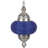 Collectione | Hanglamp Arabesque diameter 25 x 49 cm blauw hanglampen ijzer hanglampen verlichting | NADUVI outlet