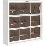 D&M Deco | Verticale tuin Karoo lengte 40 cm x breedte 40 cm x hoogte 14 cm wit wandrekken kunststof opbergen decoratie | NADUVI outlet