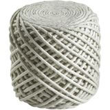 Dejaroom | Poef Royal wol wit 40x40x40 cm poefs | NADUVI