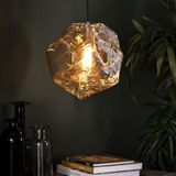 Dimehouse | Hanglamp Rocks hoogte breedte 25 cmlengte 25 cmdiameter zilverkleurig hanglampen glas verlichting hanglampen | NADUVI outlet