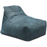 Cozyhouse | Loungepoef Lazy Jack breedte 80 cm x hoogte 70 cm petrol poefs leder poefs & krukken meubels | NADUVI outlet