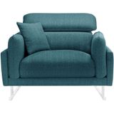 L'Officiel Interiors | Fauteuil Gigi lengte 110 cm x diepte 102 cm x hoogte 94 cm turquoise fauteuils - frame: versterkt | NADUVI outlet