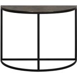 Light & Living | Bijzettafel Clara lengte 100 cm x breedte 42 cm x hoogte 76 cm antiek bronskleurig bijzettafels metaal | NADUVI outlet