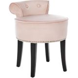 Safavieh Furniture | Stoel Vanity lengte 48 cm x breedte 48 cm x hoogte 57,91 cm beige stoelen textiel meubels stoelen & | NADUVI outlet