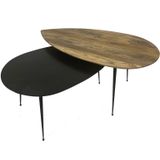 | Set van 2 salontafels The Jade