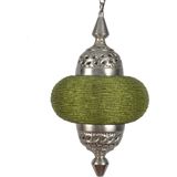 Collectione | Hanglamp Arabesque diameter 25 x 49 cm groen hanglampen ijzer hanglampen verlichting | NADUVI outlet