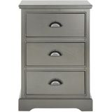 Safavieh Furniture | Nachtkastje Ameli lengte 52 cm x breedte 34 cm x hoogte 67.95 cm grijs nachtkastjes grenenhout kasten | NADUVI outlet