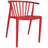 Dimehouse | Tuinstoel Design Nour breedte 54 cm x diepte 50 cm x hoogte 74 cm rood tuinstoelen kunststof outdoor tuinmeubelen | NADUVI outlet