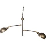 PTMD Collection | Hanglamp Asher textiel grijs 24x90x1.27 cm hanglampen | NADUVI