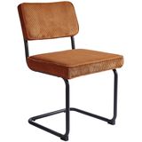 4udesigned | Eetkamerstoel Kopenhagen lengte 85 cm x breedte 49 cm x diepte 55 cm x zithoogte cognackleurig eetkamerstoelen | NADUVI outlet