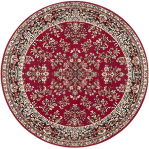 Rond oosters vloerkleed Orientis - rood 140 cm rond