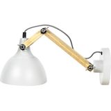 The Red Cartel | Wandlamp Dexter lengte 48 cm x breedte 18 cm x hoogte 20 cm naturel wandlampen grenenhout, metaal wandlampen | NADUVI outlet