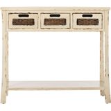 Safavieh Furniture | Ladekast Ilena lengte 37 cm x breedte 86 cm x hoogte 76.20 cm vintage crème ladekasten hout kasten | NADUVI outlet
