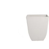 D&M Deco | Bloempot Surprise lengte 49 cm x breedte 49 cm x hoogte 56 cm wit tuin bloempotten gerecycled plastic tuinaccessoires | NADUVI outlet