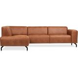Cozyhouse | Hoekbank Ralino links eco-leder polyester bruin 275.00x77.00x65.00 cm hoekbanken | NADUVI