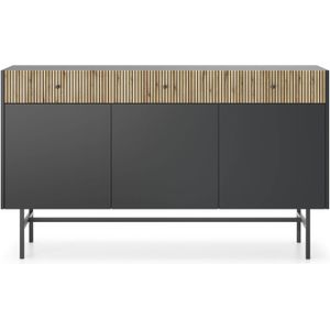 NADUVI - Diva - Ladekast - Naturel - MDF en Metaal - 3-deurs