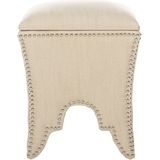 Safavieh Furniture | Poef Nancy textiel geel 43.00x40.00x53.59 cm poefs | NADUVI