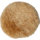 HSM Collection | Schapenvacht Rond diameter 40 cm x 3.5 cm umber schapenvachten schapenvacht vachten & huiden vloerkleden | NADUVI outlet