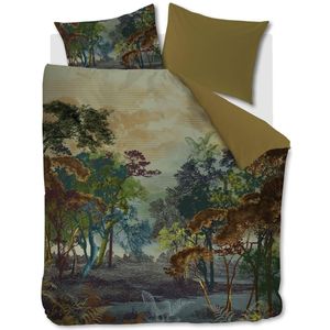 Kardol Forest Gate dekbedovertrek - Tweepersoons - 200x200/220 - Olijfgroen