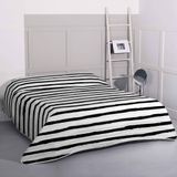 Bedsprei Stripes | Blanc