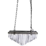 PTMD Collection | Hanglamp Beading lengte 52 cm x breedte 52 cm x hoogte 20 cm bruin, wit hanglampen metaal, hout verlichting | NADUVI outlet