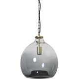 Light & Living | Hanglamp Elena lengte 33 cm x breedte 33 cm x hoogte 36 cm koperkleurig, grijs, transparant hanglampen | NADUVI outlet