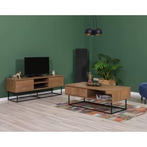 Set van TV-meubel en salontafel Laxus open | Kalune Design