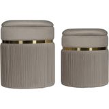 Set van 2 poefs Zora | Hearthome & Living