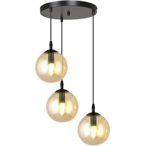 Glazen hanglamp eetkamer Cosmo 3-lichts | NADUVI Collection