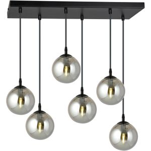 Glazen hanglamp eetkamer Cosmo 6-lichts | NADUVI Collection