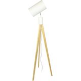 The Red Cartel | Vloerlamp Eeuw diameter 32 cm x hoogte 159 cm wit vloerlampen grenenhout, metaal verlichting vloerlampen | NADUVI outlet