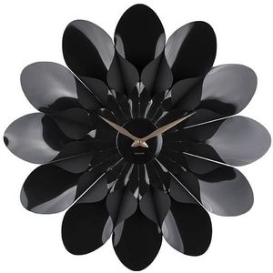 Klok Karlsson Flower Plastic Black 60 cm