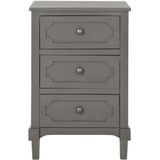 Safavieh Furniture | Nachtkastje Yvonne lengte 49 cm x breedte 33 cm x hoogte 66.04 cm grijs nachtkastjes grenenhout kasten | NADUVI outlet