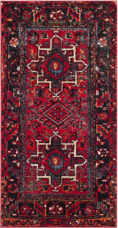 SAFAVIEH - Perzische Collectie - Tapijt - Rood en Multi - Laagpolig - 122 x 183 cm
