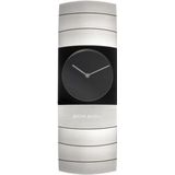 Jacob Jensen | Horloge 580 Titanium Arc breedte 2.2 cm zilverkleurig, zwart horloges horlogekast: titanium glas: saffierkristal, | NADUVI outlet