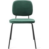 Urban Lifestyle | Eetkamerstoel Vender hoogte 83 cm x breedte 51 cm x diepte 55 cm x zithoogte groen eetkamerstoelen velours, | NADUVI outlet