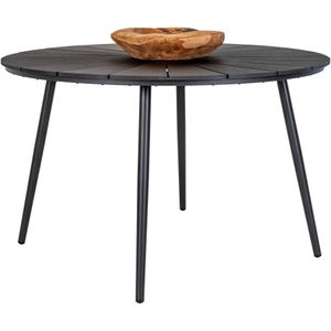 House Nordic - Atlanta - Tuintafel - Grijs - Aluminium - Rond - 120x120x74 cm