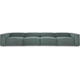 Feel Furniture | Bank Vic breedte 332 cm x diepte 67 cm x hoogte 109 cm donkergroen zitbanken materiaal bekleding : stofmateriaal | NADUVI outlet