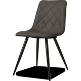 Sense' Living | Eetkamerstoel Kate - totaal: diepte 43 cm x hoogte 86 cm - cognac eetkamerstoelen microvezel stoelen & fauteuils | NADUVI outlet